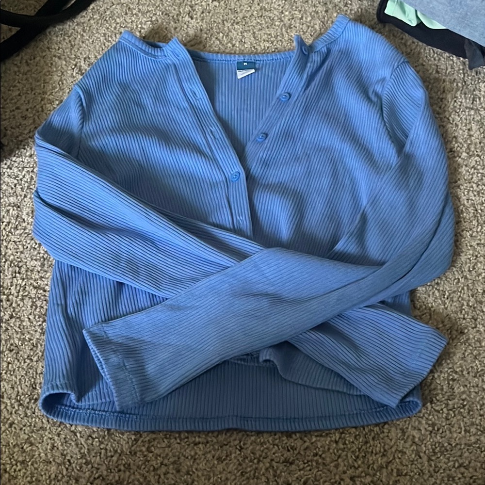 Old Navy Blue Knit Cardigan